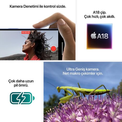 iPhone 16 128 GB Akıllı Telefon Beyaz#Minimum peşinat sadece 6200TL - Görsel 8