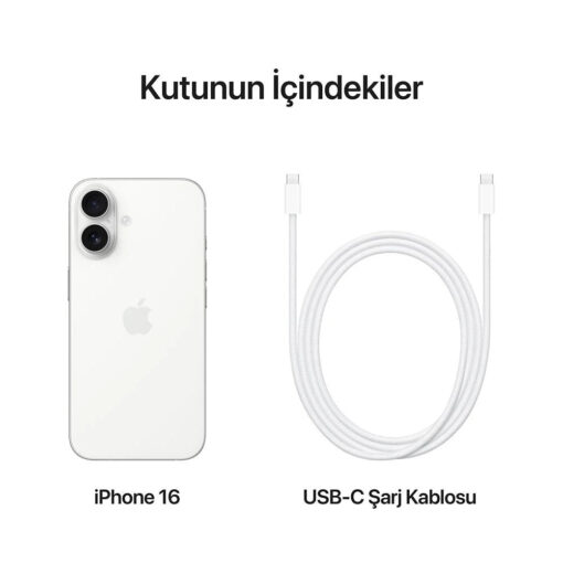 iPhone 16 128 GB Akıllı Telefon Beyaz#Minimum peşinat sadece 6200TL - Görsel 9